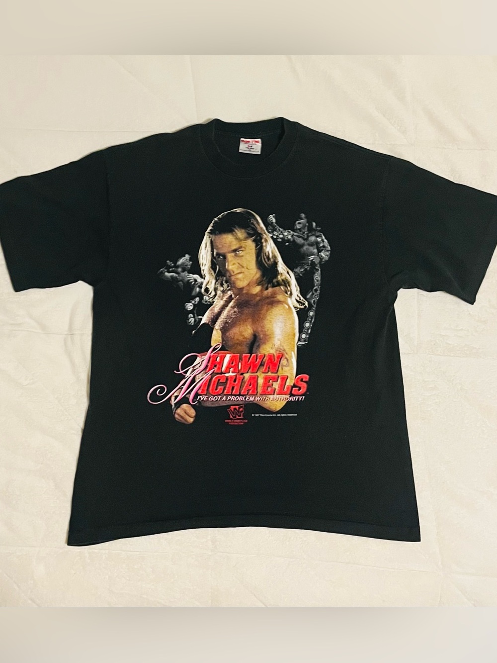 Vintage 1997 Shawn Michaels WWF Black T-Shirt Men’s Size XL